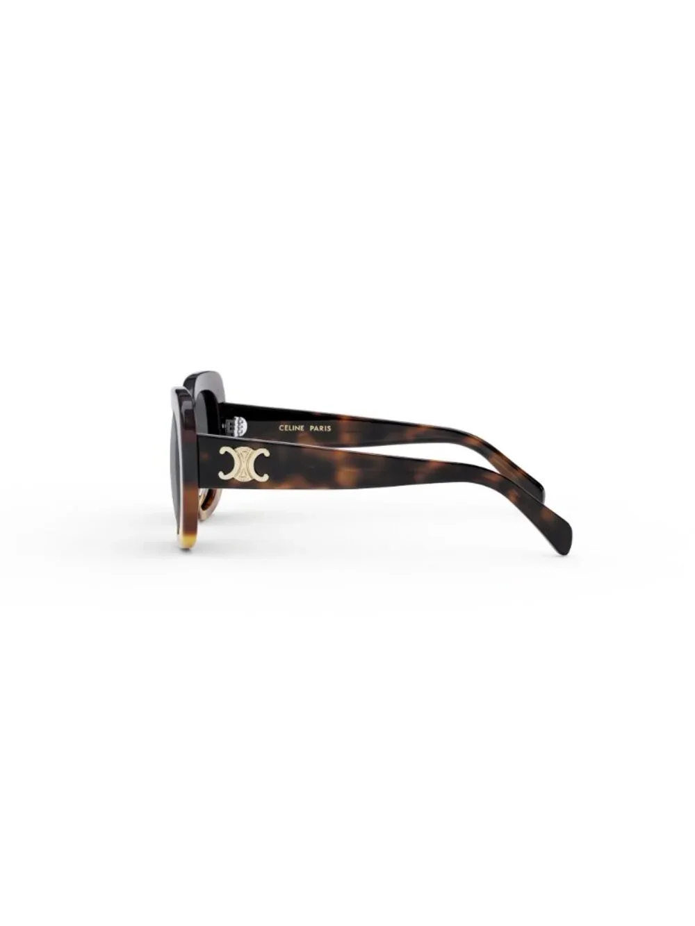 New CELINE Women's Sunglasses Acetate Frame TRIOMPHE CL40226U 56A 55 Havana